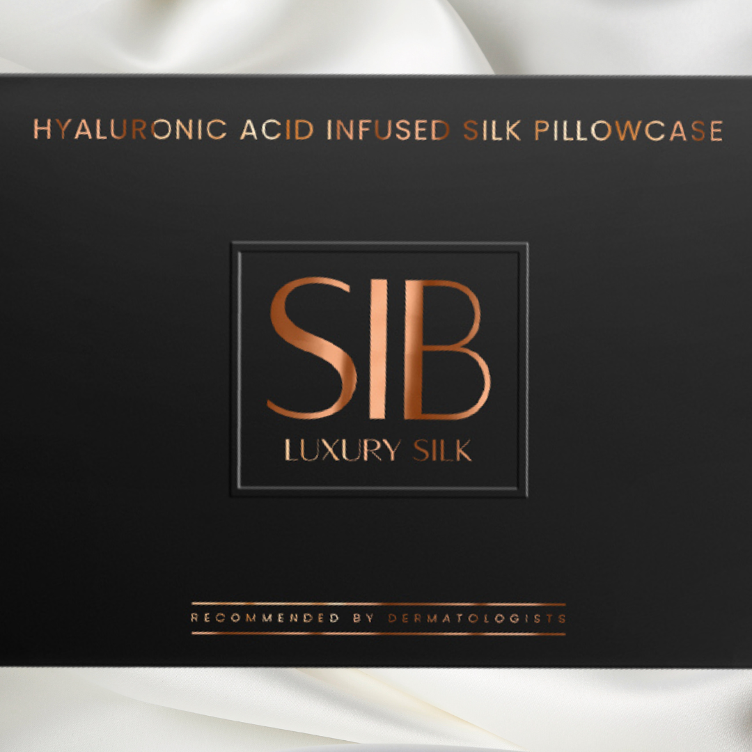 SIB® Hyaluronic acid infused silk pillowcase