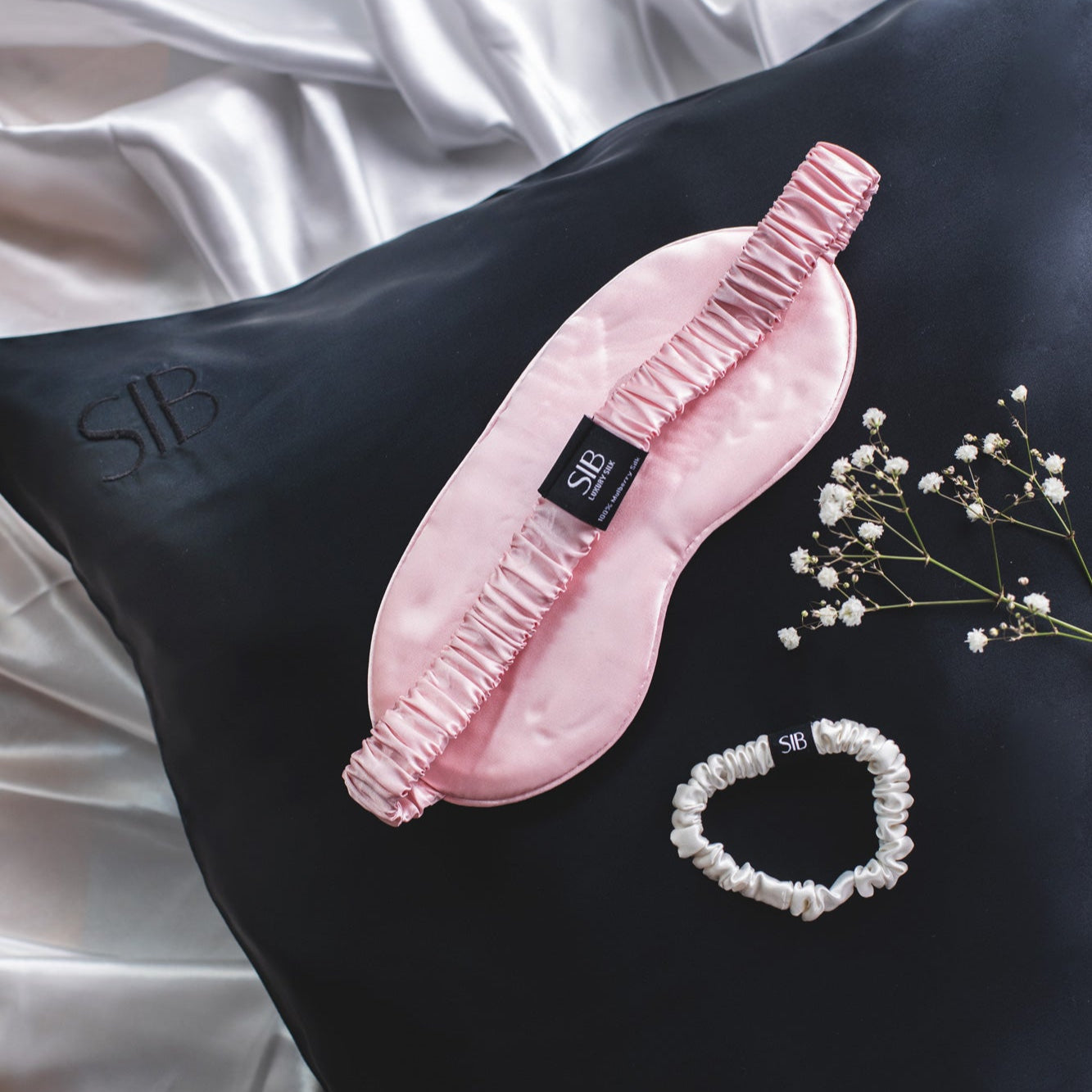 SIB® Hyaluronic acid infused silk pillowcase