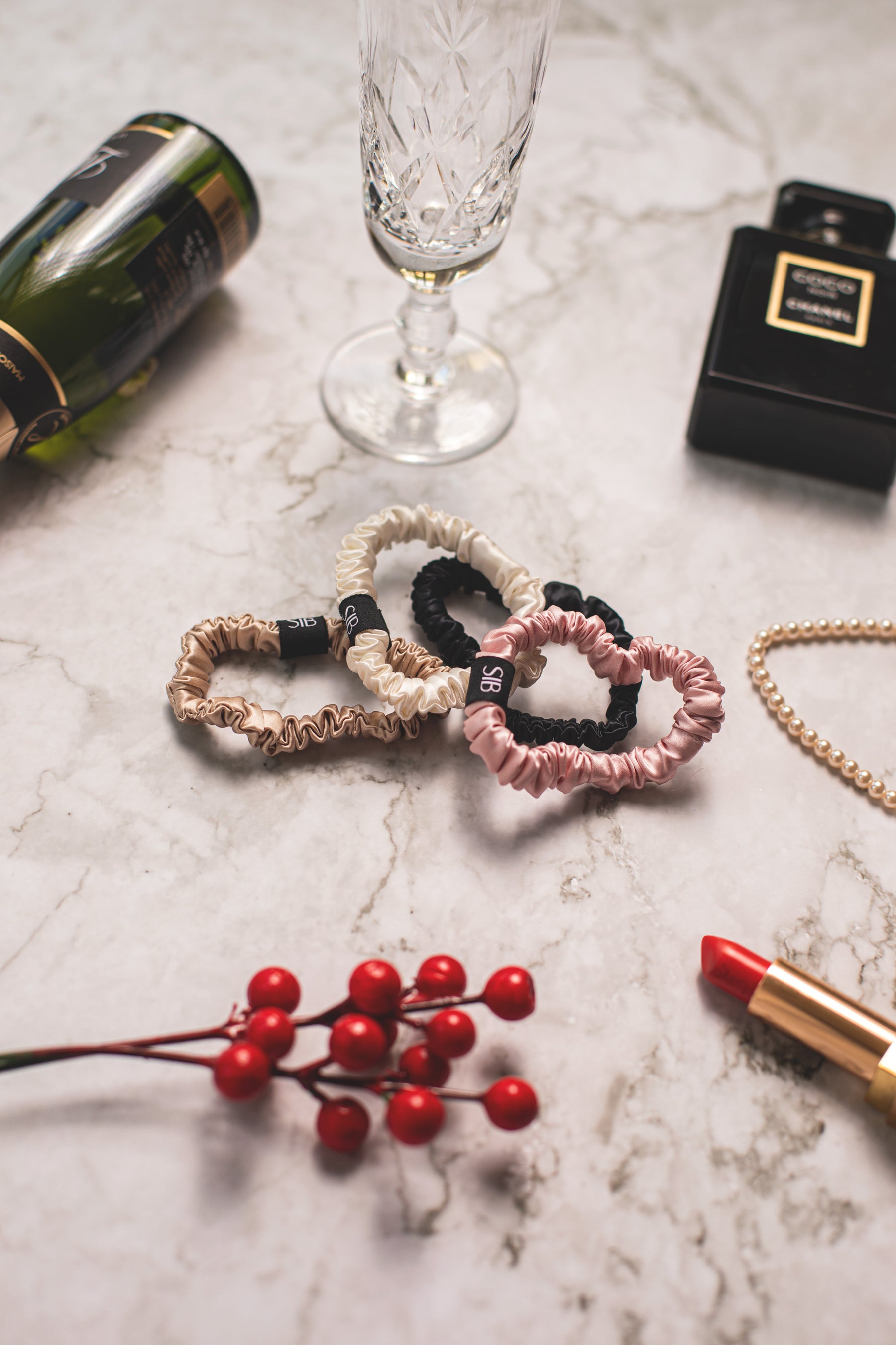 SIB® Silk scrunchie skinny